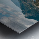  beautiful view overlooking the sea and the mountain Metal print