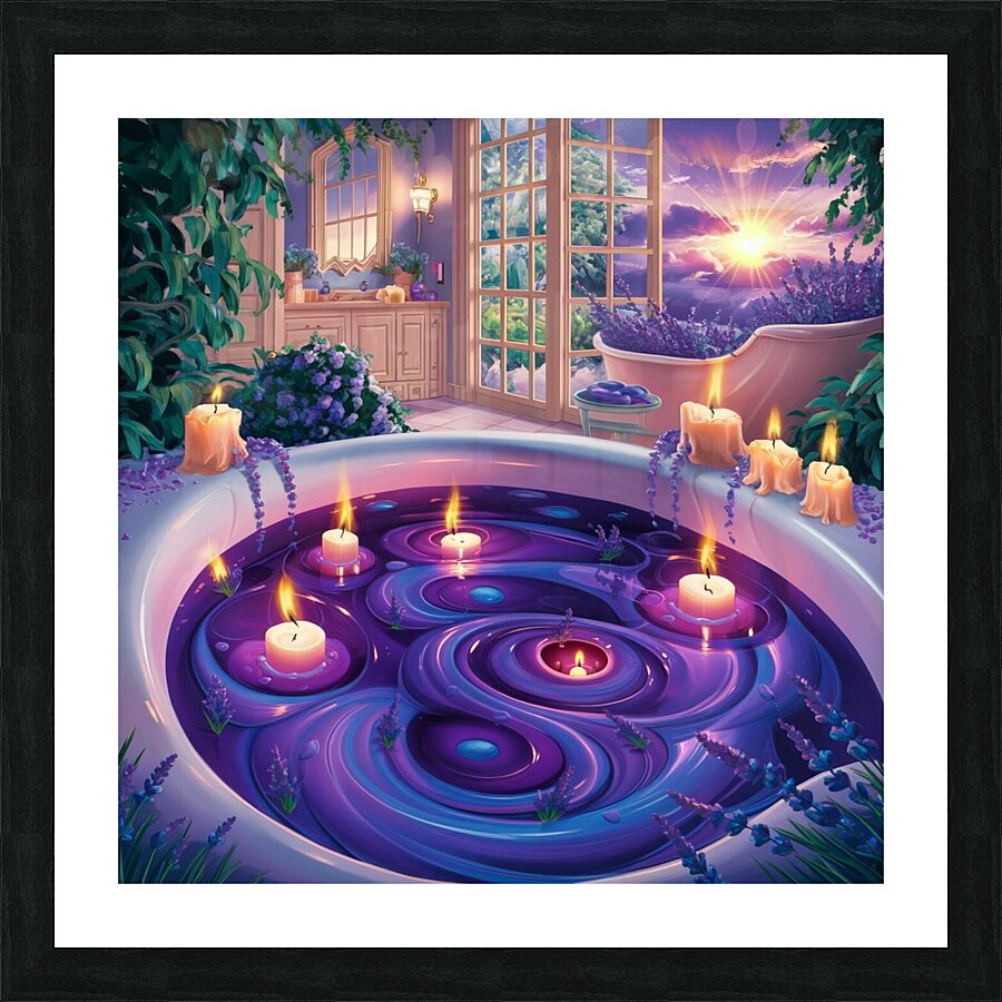 Luxurious lavender  Picture Frame print