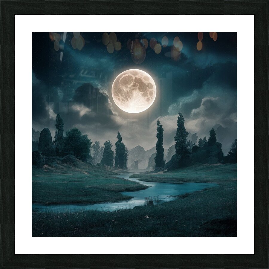 Full moon  Picture Frame print