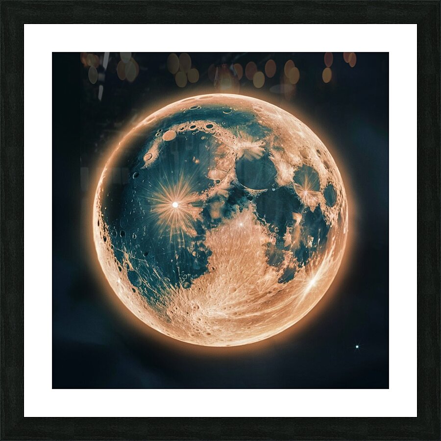 The moon  Picture Frame print