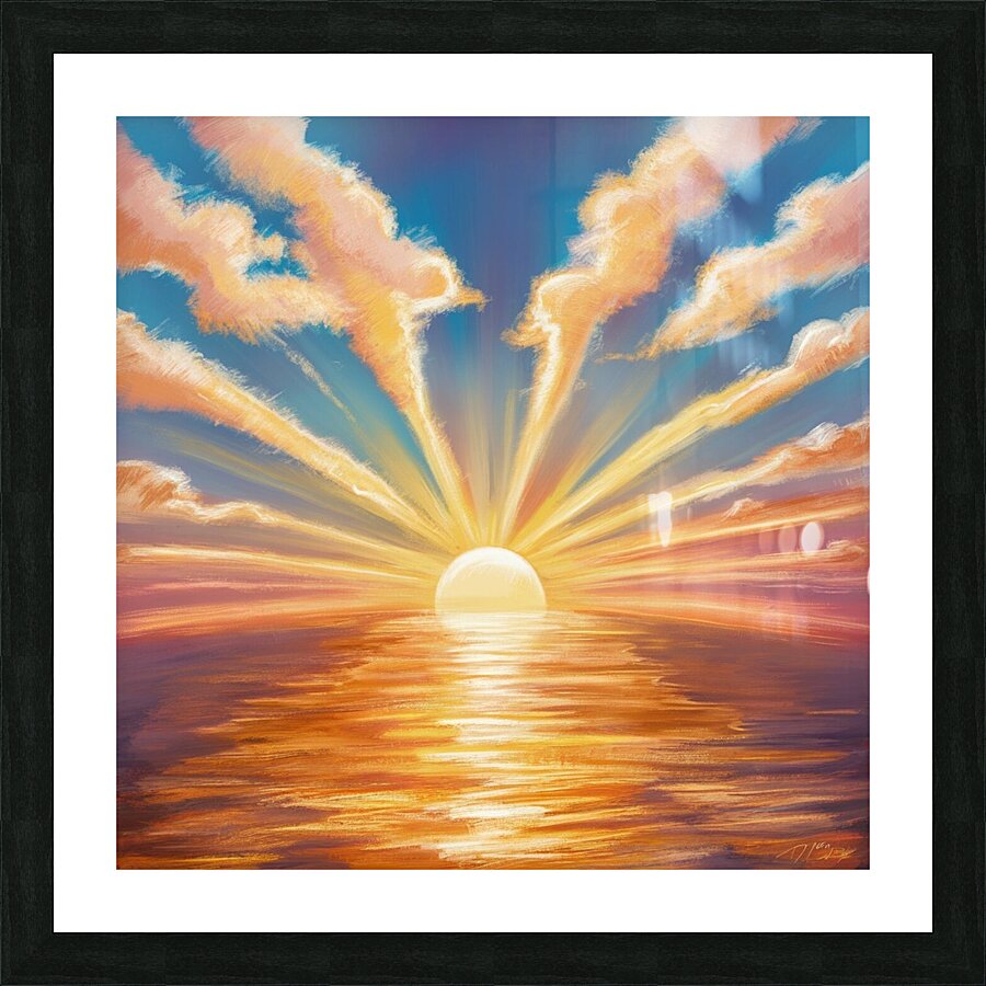 Majestic rising sun by Nassr Wall Art