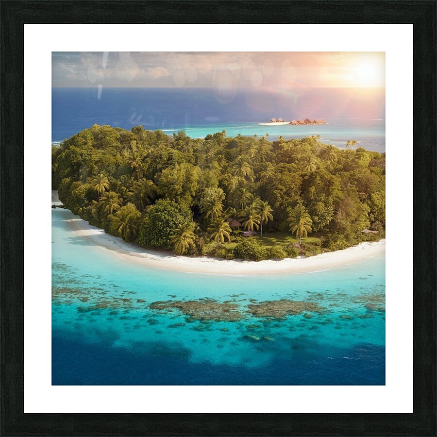 Island  Picture Frame print