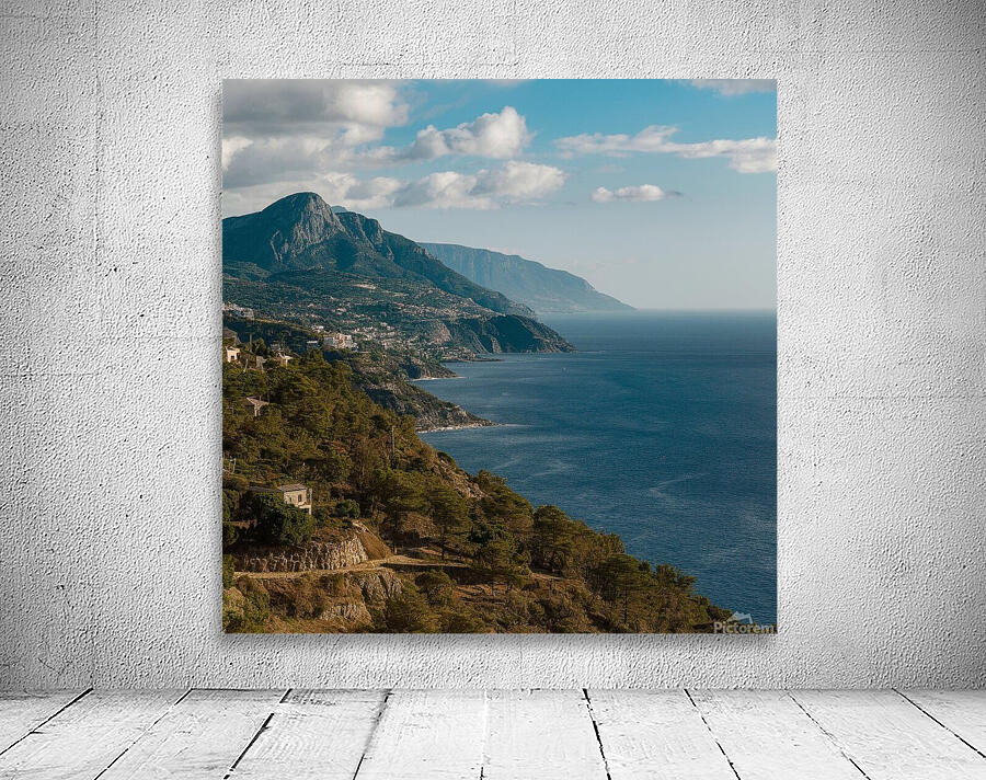  beautiful view overlooking the sea and the mountain Wall Preview