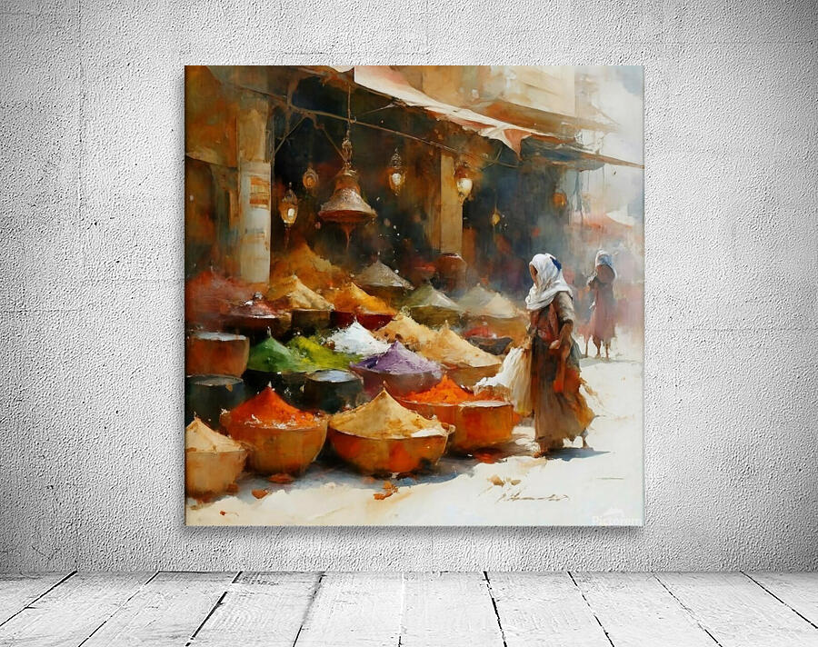 A Moroccan market  Wall Preview
