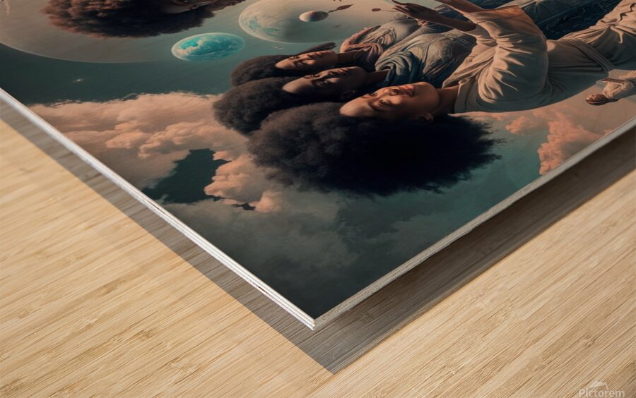 Black Scientistes in an anciens style  Wood print