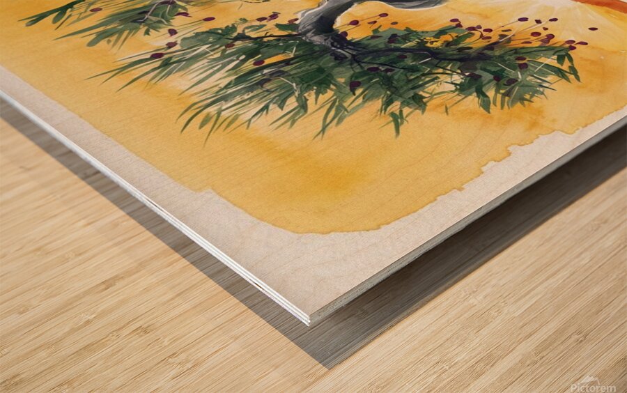 Andalusian countryside  Wood print