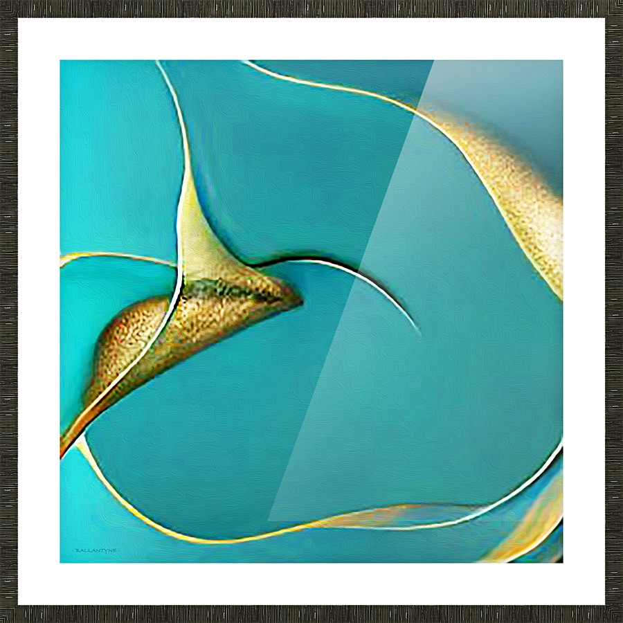 Gilded Ripples  2 Picture Frame print