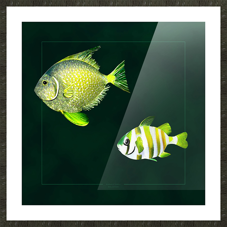Emerald Tides 6 Picture Frame print