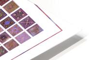 Eternity 100 - Violet Salmon and Periwinkle HD Metal print
