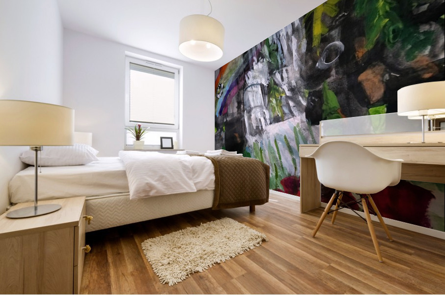 A Rainbow Mural print