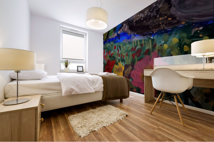 The Moon Mural print