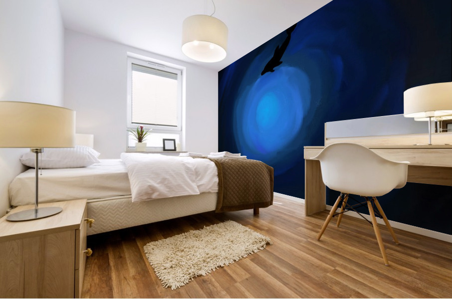 Blue Wave Mural print