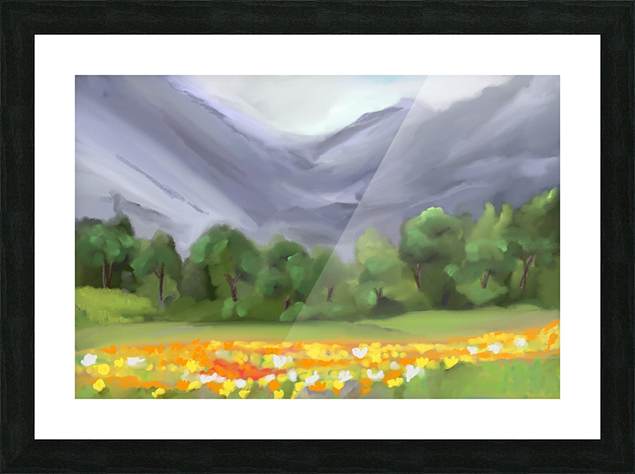 Somewhere beautiful Picture Frame print