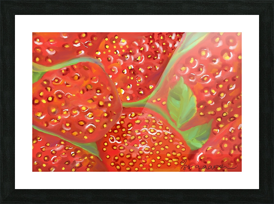 Strawberries Picture Frame print