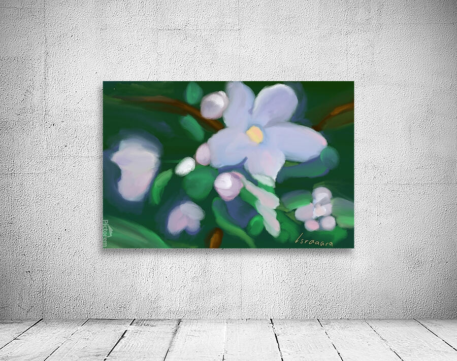 White Petals Wall Preview
