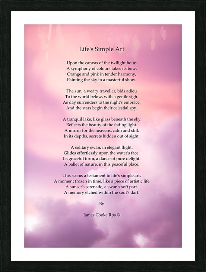  Life s Simple Art3 Picture Frame print