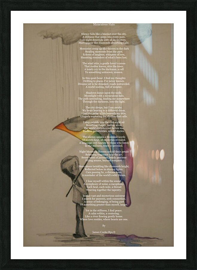 Rain Picture Frame print