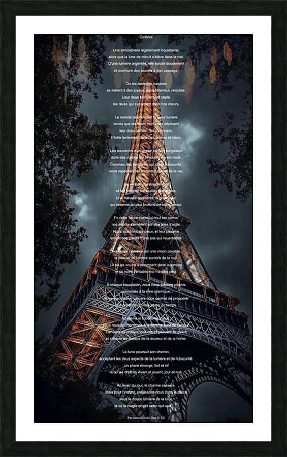 Ombres F Picture Frame print