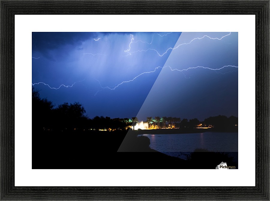 Chasing light Picture Frame print