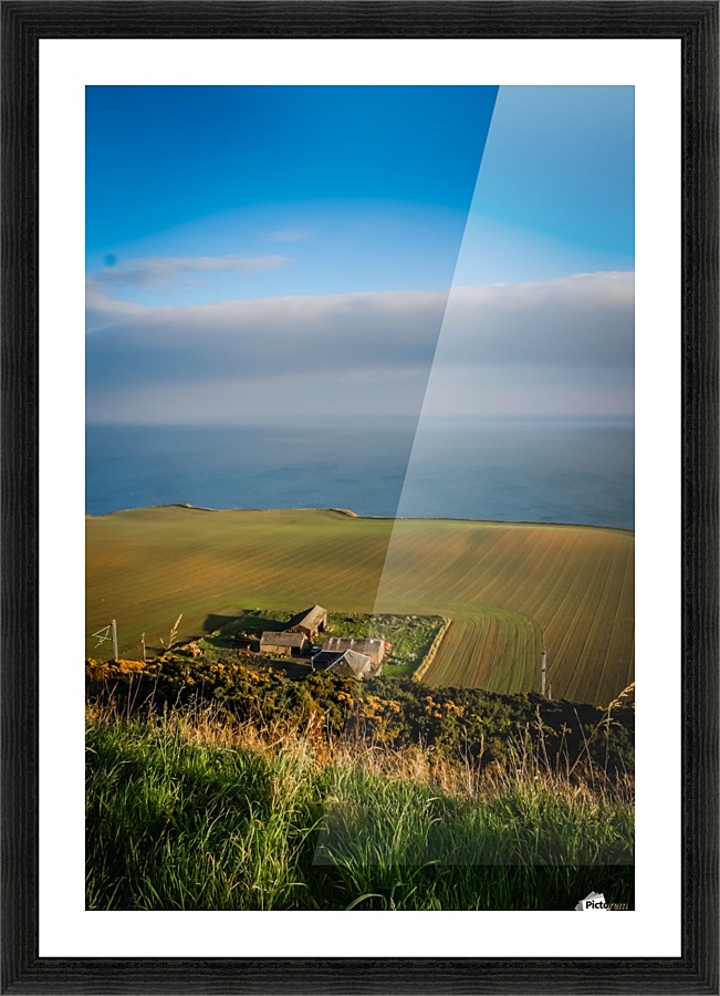 Coastal Farming Picture Frame print