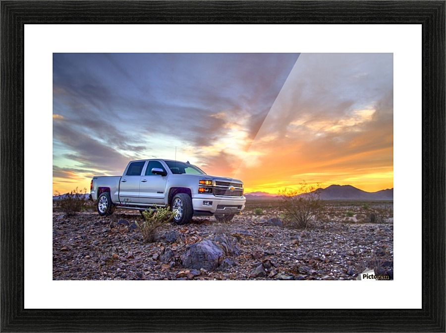 Chevy_sunset Picture Frame print