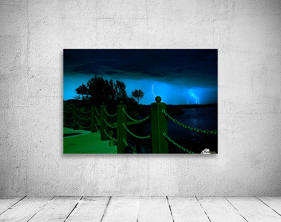 Lightning over the Pond Wall Preview