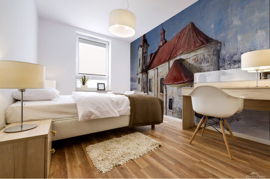 White chapel  Mural print