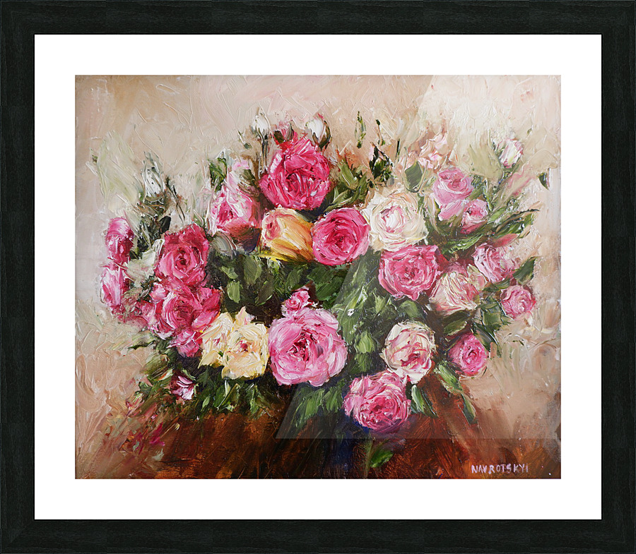 Pink rose  Picture Frame print