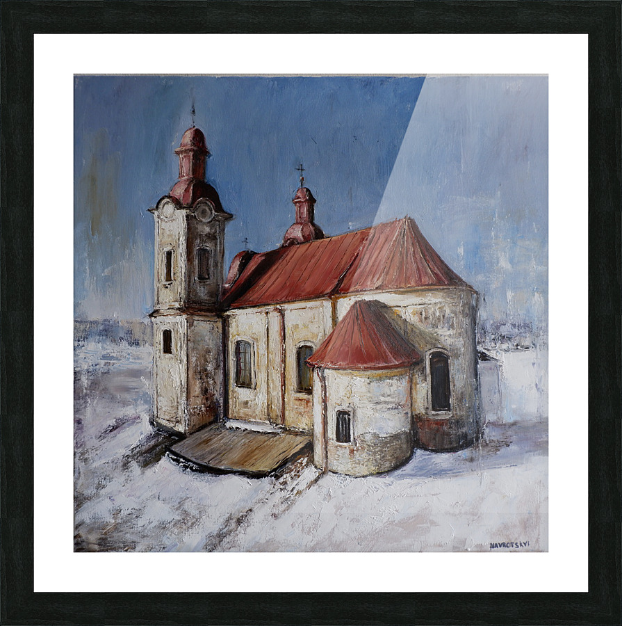 White chapel  Picture Frame print