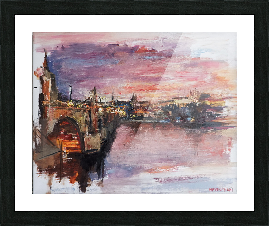 City.sunset  Picture Frame print