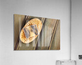 Soap bar and bristle brush Acrylic Print