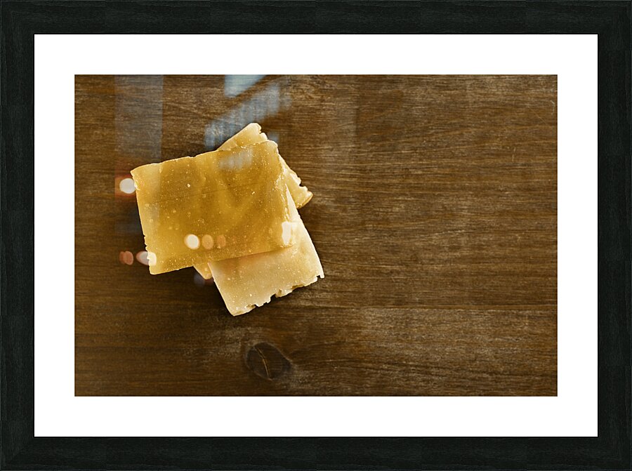 Bars of yellow soap Picture Frame print