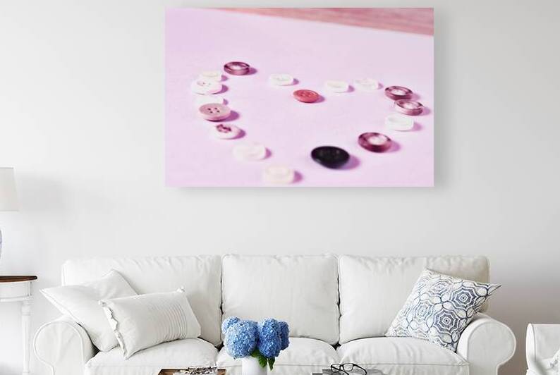 Heart shape with colored buttons by victimewalker