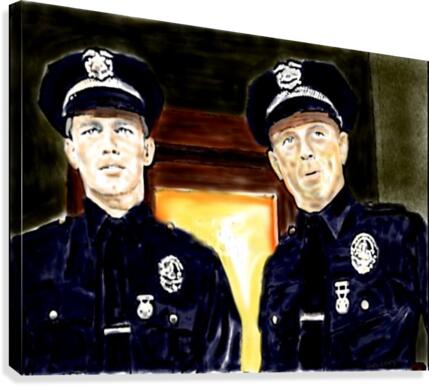 Cops  by J Gregory Canvas Print