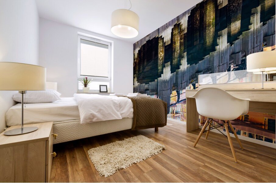 Marina Life Reflected Mural print