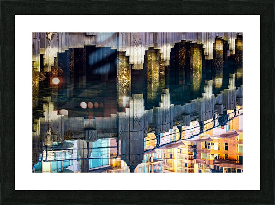 Marina Life Reflected Picture Frame print