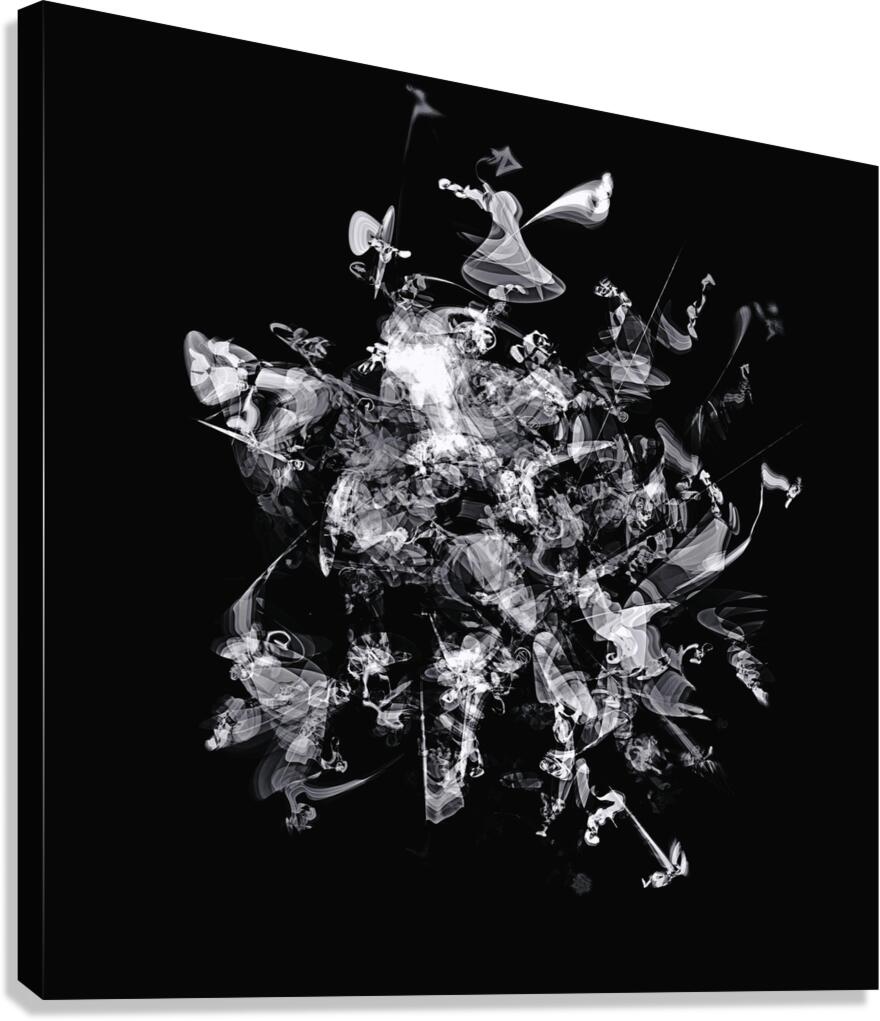 Buyin Air Black Canvas Print