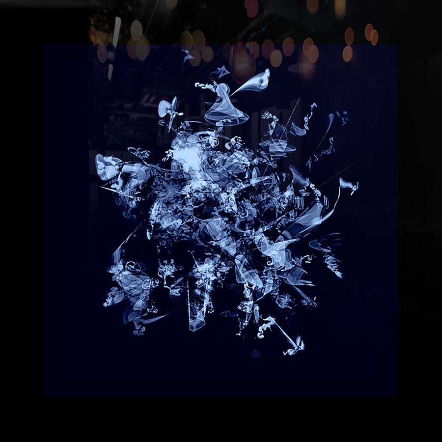 Buyin Air Blue Dark Picture Frame Printing