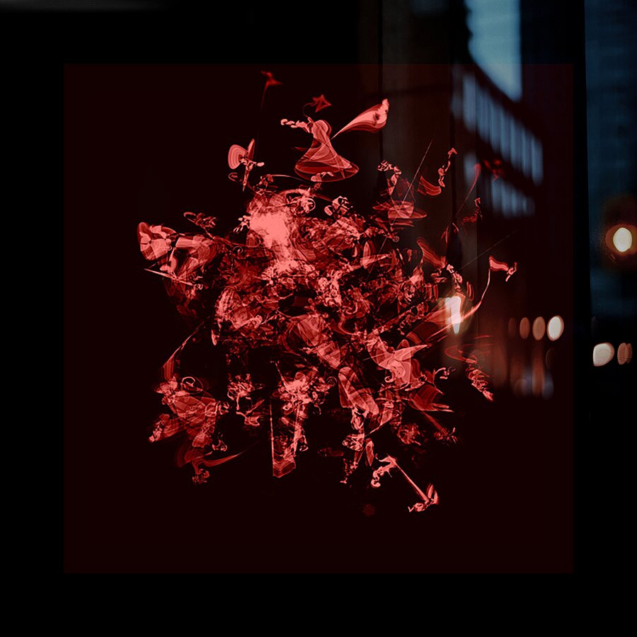 Buyin Air Red Dark Picture Frame Printing