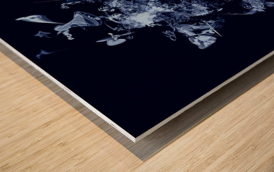 Buyin Air Blue Dark Wood print