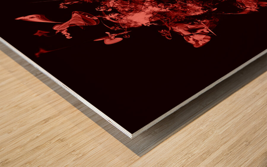 Buyin Air Red Dark Wood print