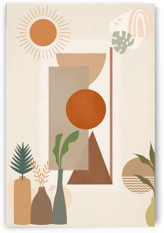Boho Geometry Art – The Balance of Nature and Modern Design by ahmednassaar