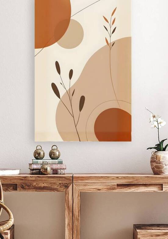 Whispers of Nature | Minimal Botanical Abstract Wall Art by ahmednassaar