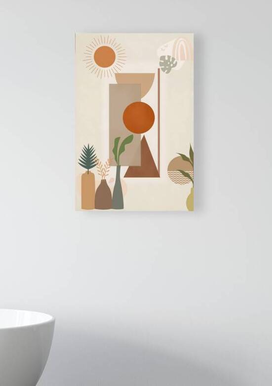 Boho Geometry Art – The Balance of Nature and Modern Design by ahmednassaar