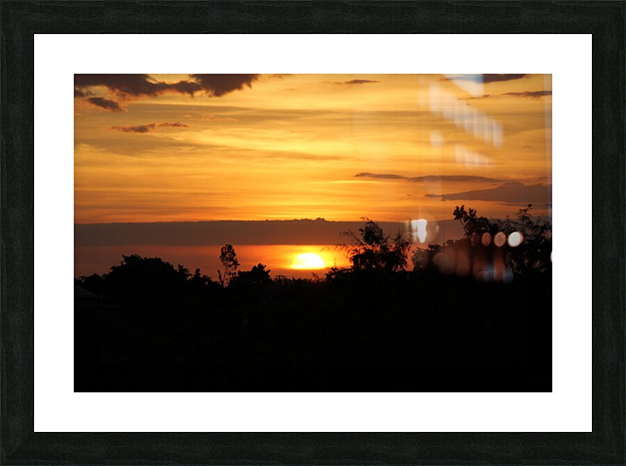 Haitian Sunset Picture Frame print