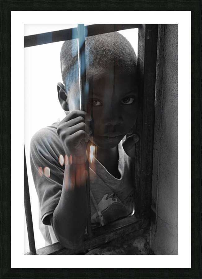 Longing BW Picture Frame print