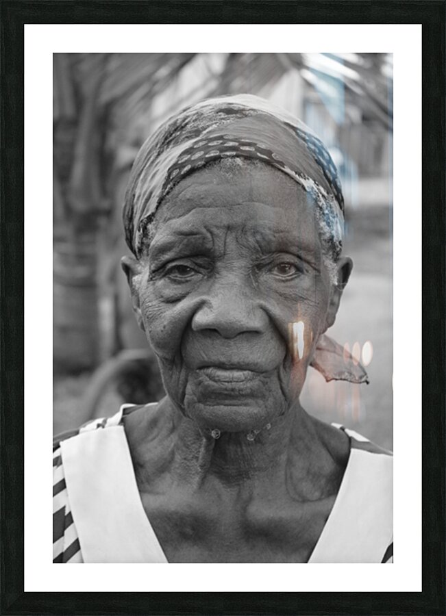 aged BW Picture Frame print