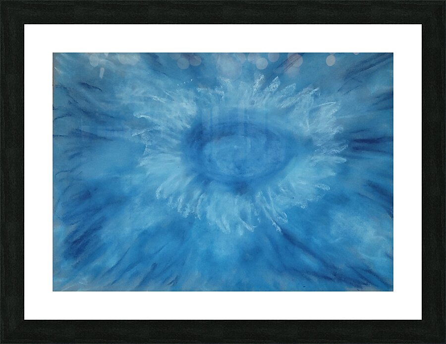 blue eye pastel photo c2 Picture Frame print