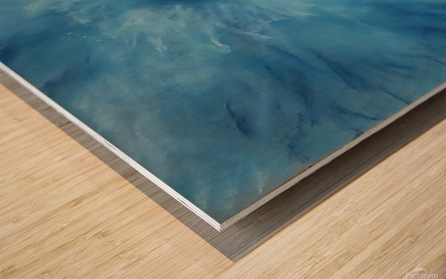 blue eye pastel photo c2 Wood print