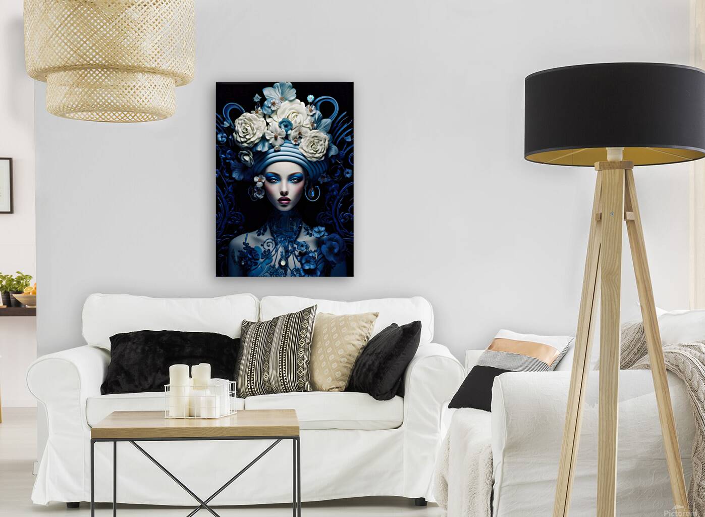 Blue Moon Rising Reproduction